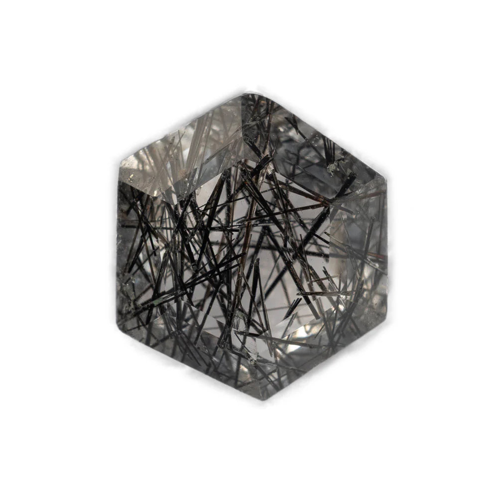 Tourmaline In Quartz - Hexagon - Image 7